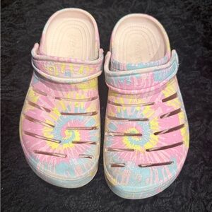 Nautica Tie-Dye Clogs - Pink, Yellow, Blue